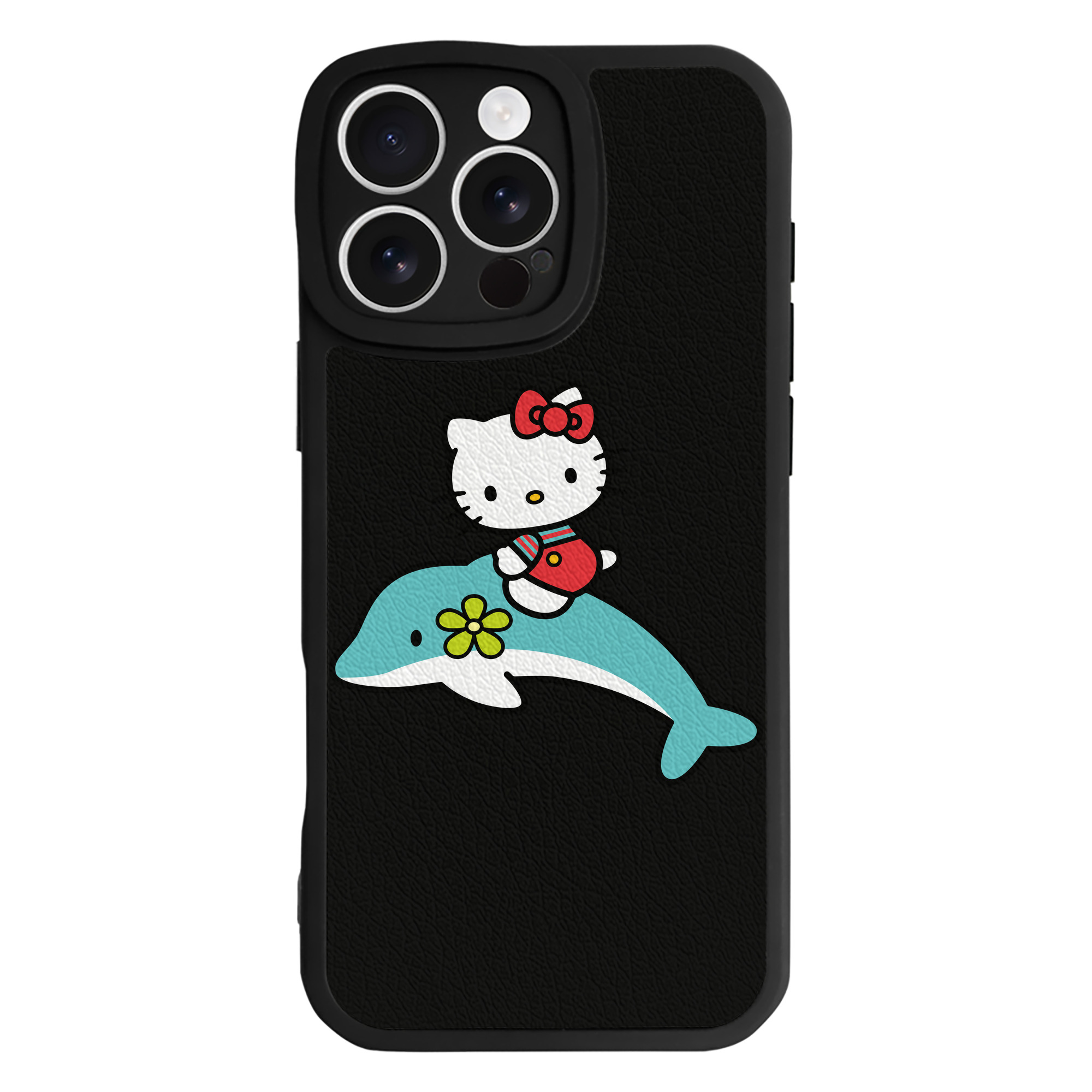 （画像用） Hello Kitty ハローキティ 【iPhone 16シリーズ対応】シリコンスマホケース（レザー調） 材質：シリコン
